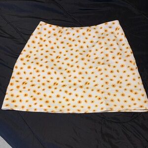 WeWoreWhat size medium sunflower silky skirt